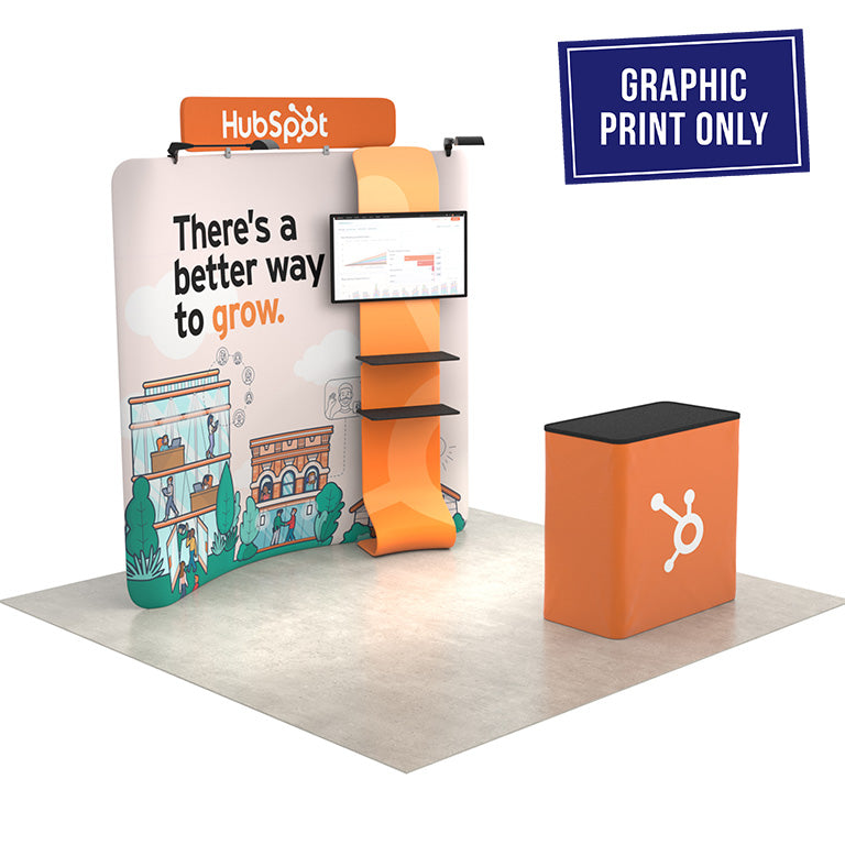 8ft QuickZip Curved Print Only