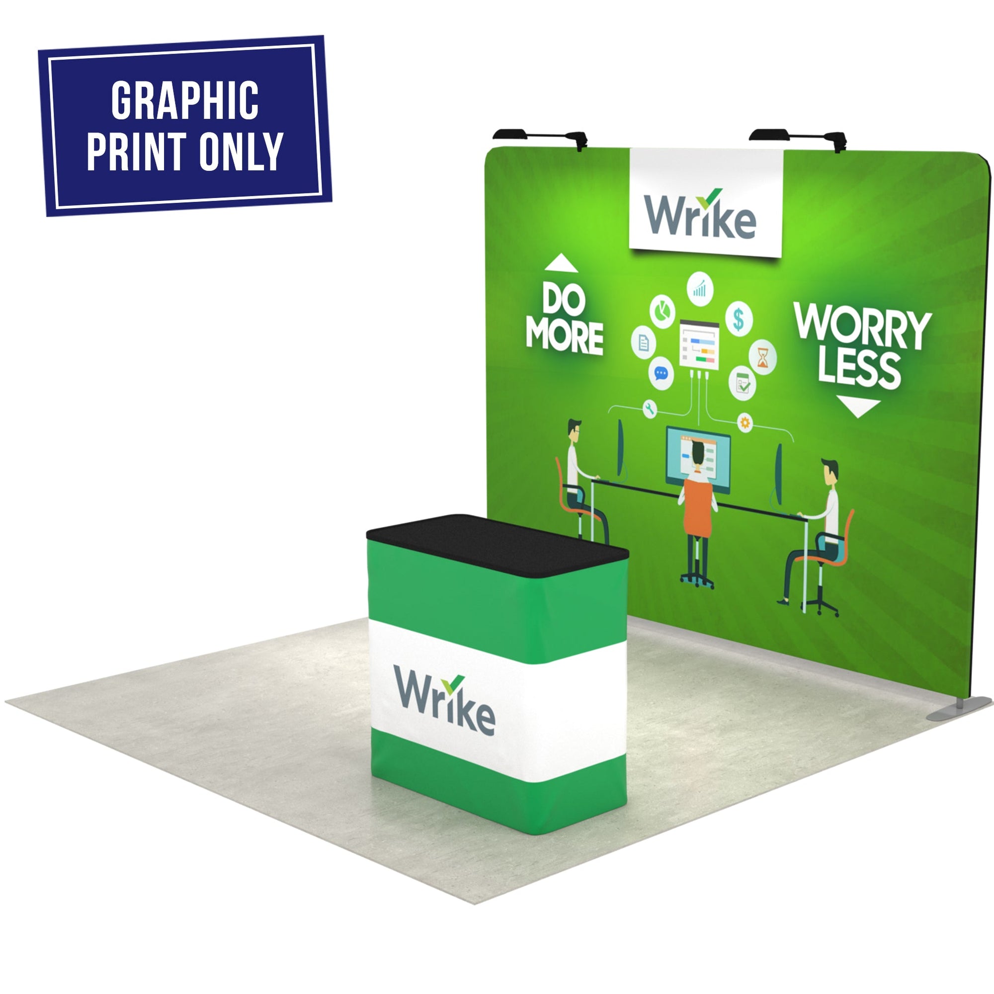 10ft QuickZip Straight Print Only