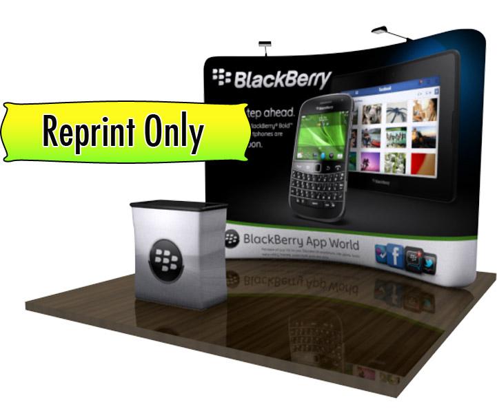 10ft QuickZip Curved Print Only